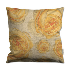 Yellow rose pillow &lt; 옐로우 로즈 쿠션&gt;