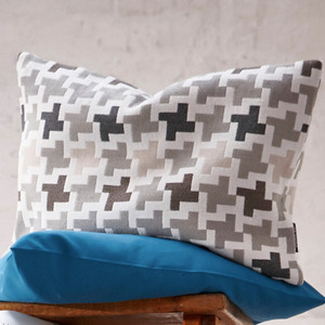 Antero cushion cover - pebble &amp; aqua (45x45cm)안테로 쿠션