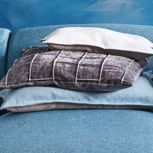 Unique cushion cover - graphite (50x50cm)Brook cushion cover - sky (60x60cm)