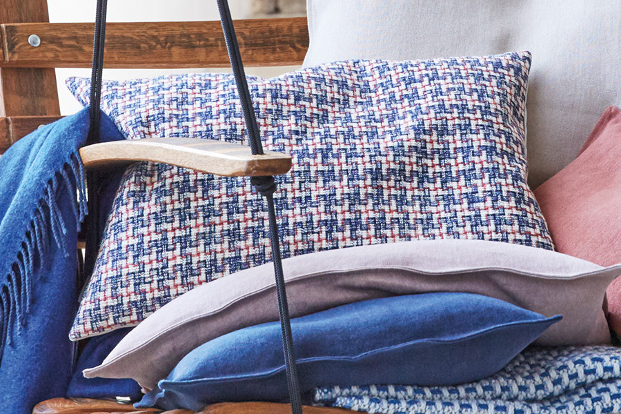 Tory cushion cover - blue (40x60cm)