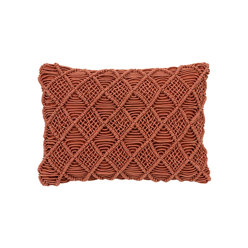 Macramé cushion cover - red (40x60cm) 속솜포함 제품