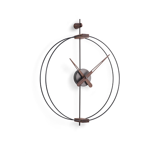 노몬시계 마이크로 바르셀로나 명품벽시계 - graphite &amp; walnut