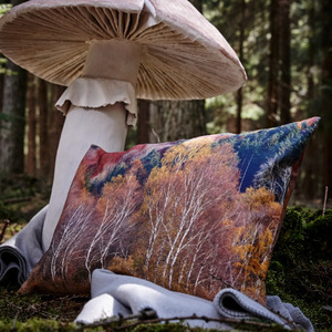 Autunno cushion cover - red &amp; nature (40x60cm)오토노 쿠션